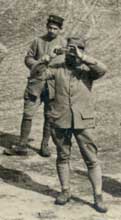 Le photographe photographi&eacute; &agrave; Ipp&eacute;court pendant la guerre de 1914-1918