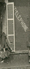 Photo de l'inscription Téléphone sur le mur de l'ancien
    café qui a changé de propriétaire à Ham en 14-18