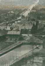 Détail de la vue aérienne de Ham pendant la guerre de 1914-1918