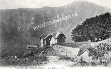 Chaudefour la vallee et les Villas ancienne carte postale 1900 cpa