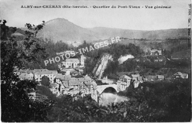 L'Aiguille de l'M, ancienne carte postale de 1900