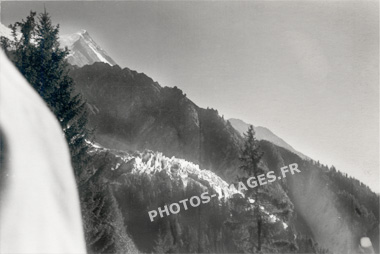 Le glacier des Bossons, photo ancienne de 1949