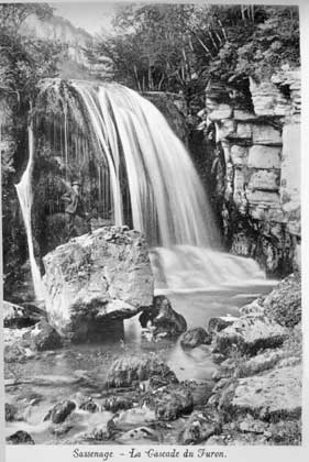 Cascade du Furon à Sassenage en Isère photo ancienne