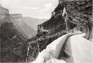 Les gorges de la Bourne photo ancienne