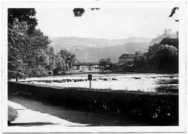 la promenade Micaud et le barrage sur le Doubs