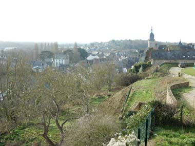 Panorama actuel de Lamballe depuis la Collégiale