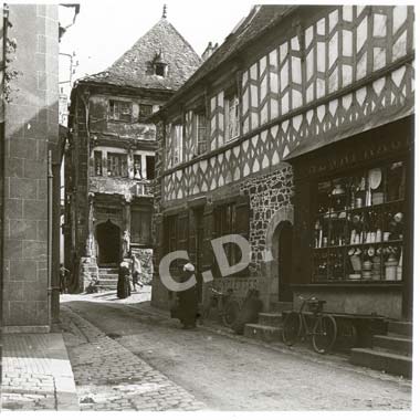 Lamballe, photo ancienne de 1910 de l'ancienne maison du bourreau