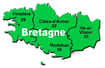 Carte pour les photos anciennes de Bretagne