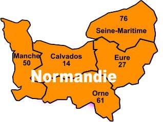 Carte pour les photos anciennes de Basse-Normandie