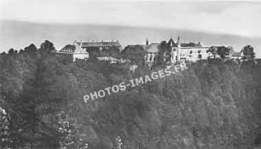 Photo ancienne d'une vue d'ensemble du Mont Sainte-Odile en Alsace