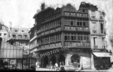 Strasbourg, photo ancienne de la maison Kammerzel dans les années 30