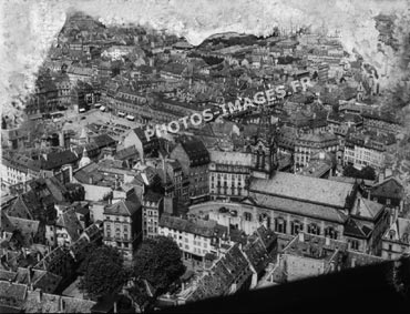 Un quartier de Strasbourg vu de haut