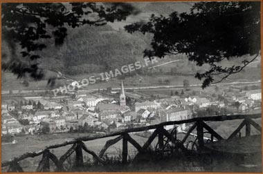 Le Val d'Ajol autrefois, pris depuis une feullée