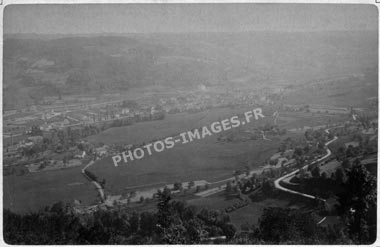 Vue ancienne du Val d'Ajol depuis la feullée Dorothée