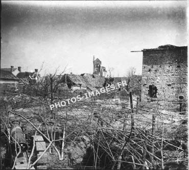Ancienne photo du village dans la commune de Pontavert