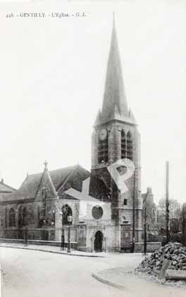 L'église Saint-Saturnin en 1900
