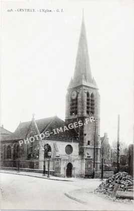 L'église Saint-Saturnin en 1900