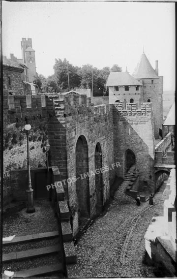 La porte du Sénéchal, photo ancienne de Caacassonne