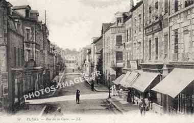 La rue de la gares à Flers dans les années 1900