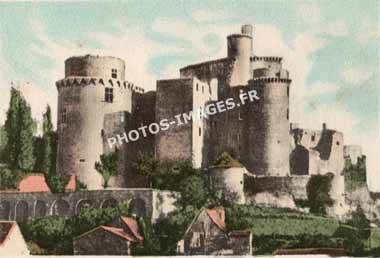 Le chateau de Bonaguil en ancienne photo carte Pautauberge