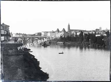 Ancienne photo de Montauban et du Tarn en 1910
