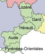 Carte de la région Midi-Pyrénées pour les photos anciennes