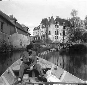 La Suine au château de Sautré, photo ancienne des années 30