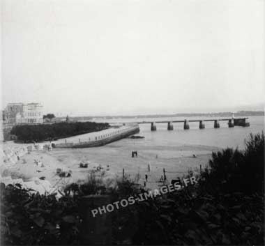 La plage Foncillon à Royan, ancienne photo de 1927