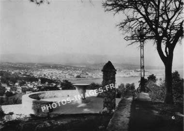 Photo panoramique ancienne d'Antibes en 1930