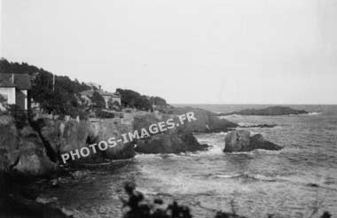 Route de Saint-Raphaël à Cannes vieille photo prise en 1938