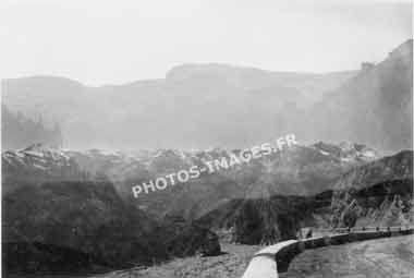 Ancienne photo du paysage vu de Valberg en 1938