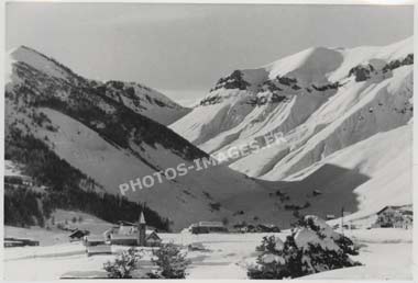 Photo ancienne du Col du Bouchiet à Auron en 1947