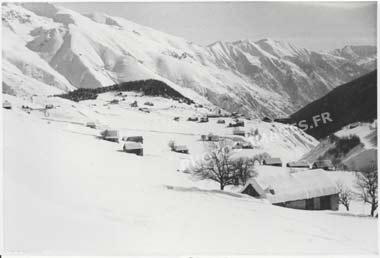 Le plateau résidentiel d'Auron, photo ancienne de 1947