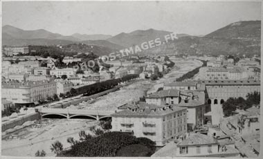 La vallée du Paillon à Nice, photo ancienne du début du siècle