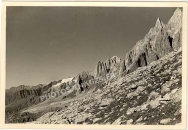 L'Aiguille de l'M, photo ancienne de 1949