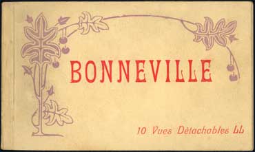 La couverture du carnet de cartes postales de Bonneville