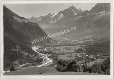 La vallée des Houches au siècle dernier, ancienne photo de 1949