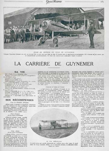 La carrière de Guynemer dans  La Guerre Aérienne Illustrée