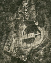 Agrandissement de la photo aérienne du canon de Leugenboom le Lange Max en 14-18 WW1